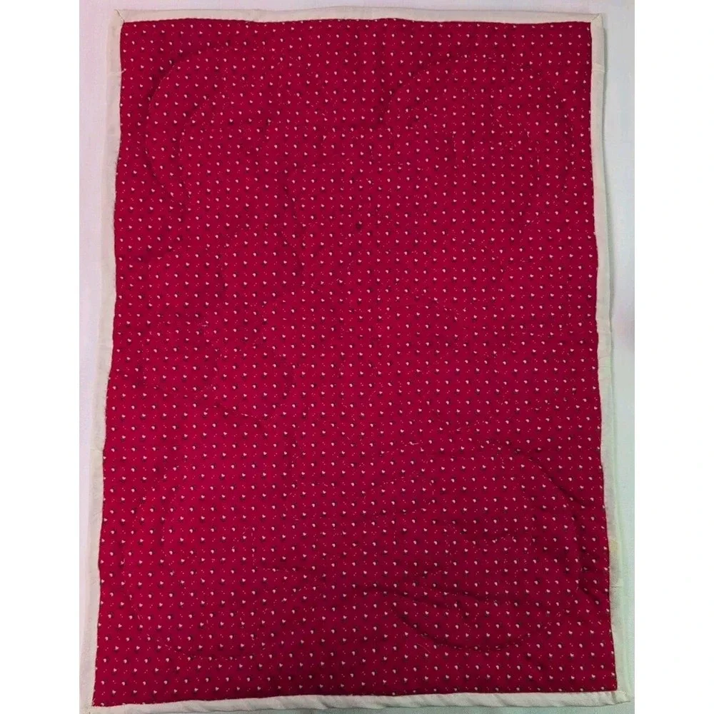 Vintage Christmas Handmade‎ Quilt Angel Motif Table Runner And Centerpiece Pads